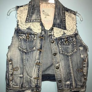 Buckle Jean Vest